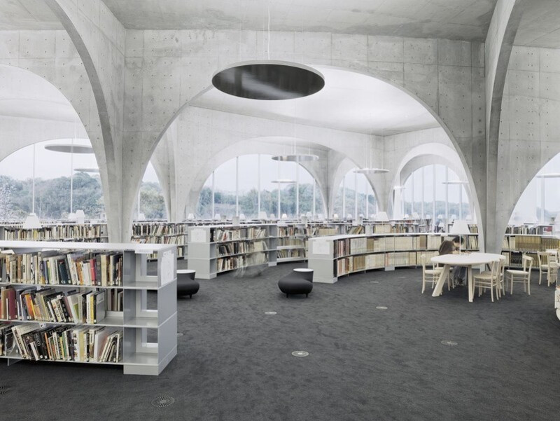 Không gian bên trong thư viện Alexandria