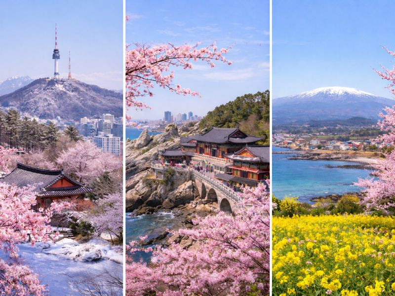 Thời tiết Hàn Quốc tháng 3 không quá lạnh, thuận lợi du lịch Thời tiết Hàn Quốc tháng 3 không quá lạnh, thuận lợi du lịch