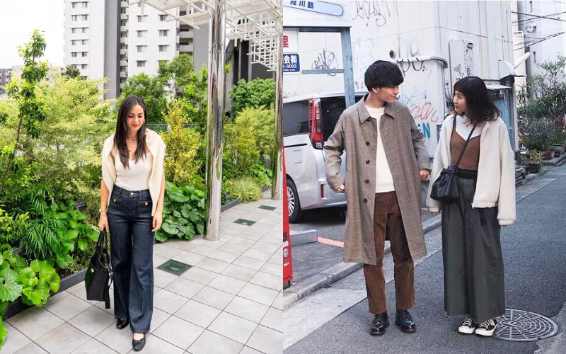 Tiết trời đầu thu thích hợp cho những outfit nhẹ nhàng