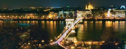 Dòng sông Danube ở giữa thành phố Budapest